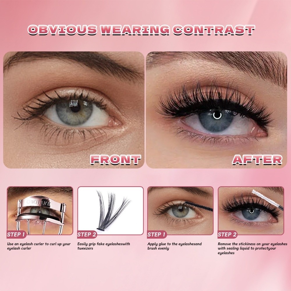Eyelash Extension Natural Look - 8-16mm Length False Eyelashes Natural Look