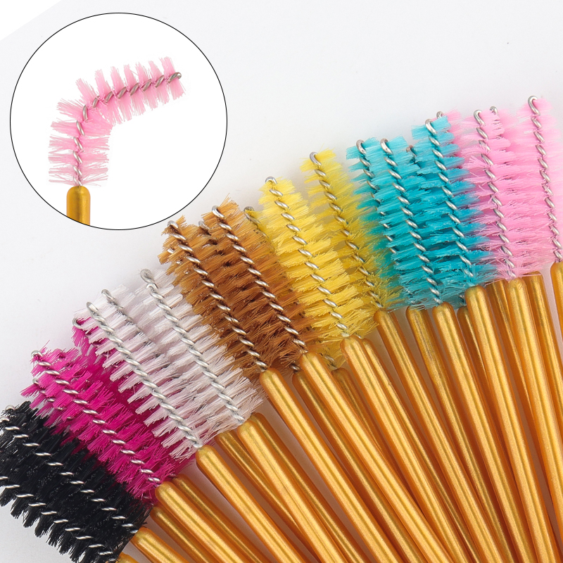 Eyelash Extension For Beginners - 50Pcs Disposable Eyelash Makeup Brush Mascara