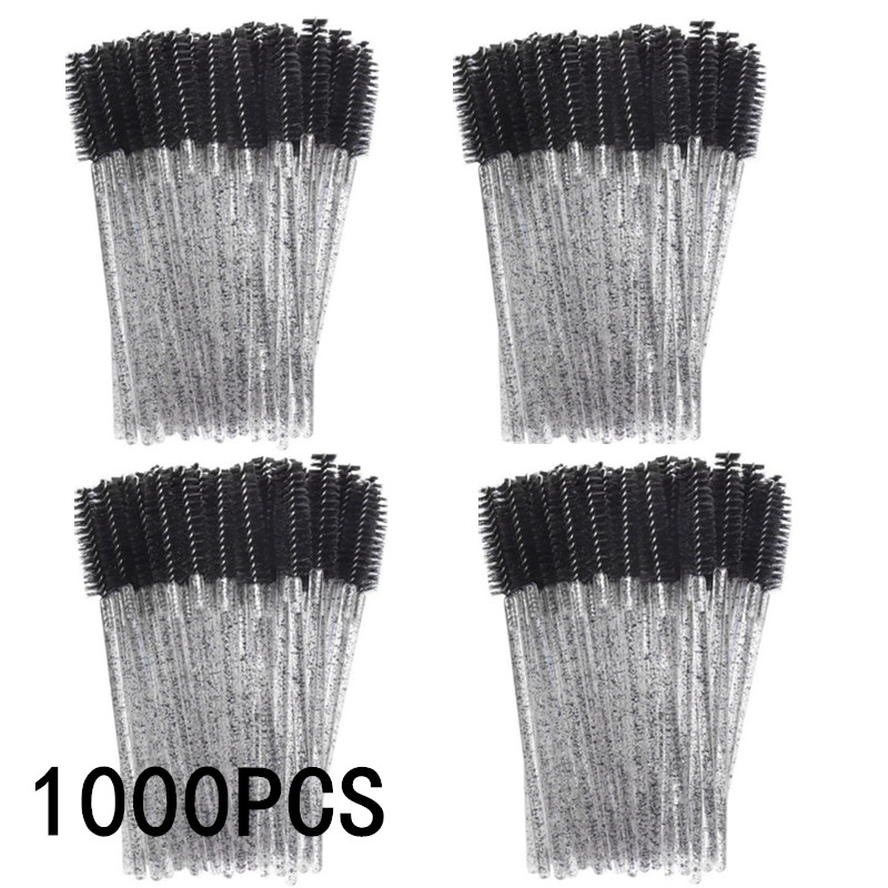 Eyelash Extension For Beginners - 50/100/500/1000pcs Eyelash Brush Eyebrow Beauty Tools
