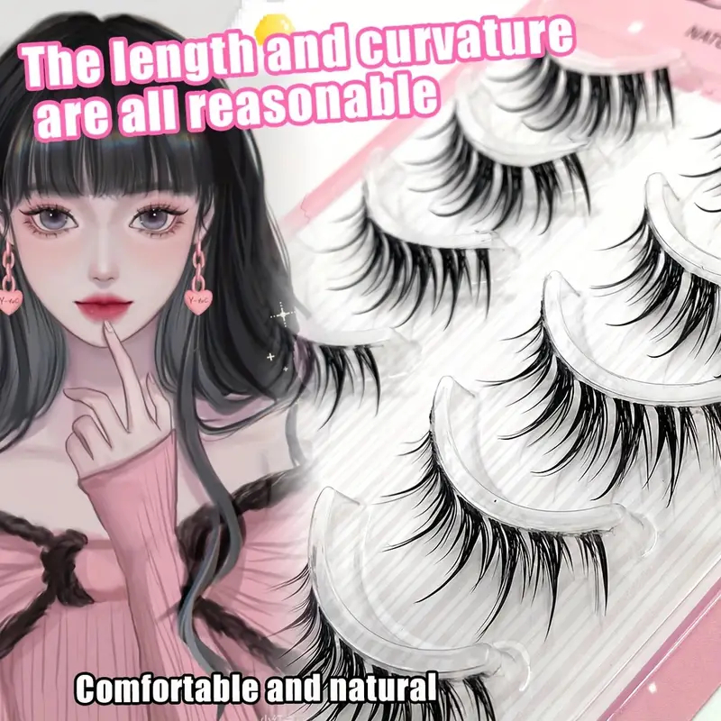 Eyelash Extension Japanese Style - Five Rows Of Natural Whole False