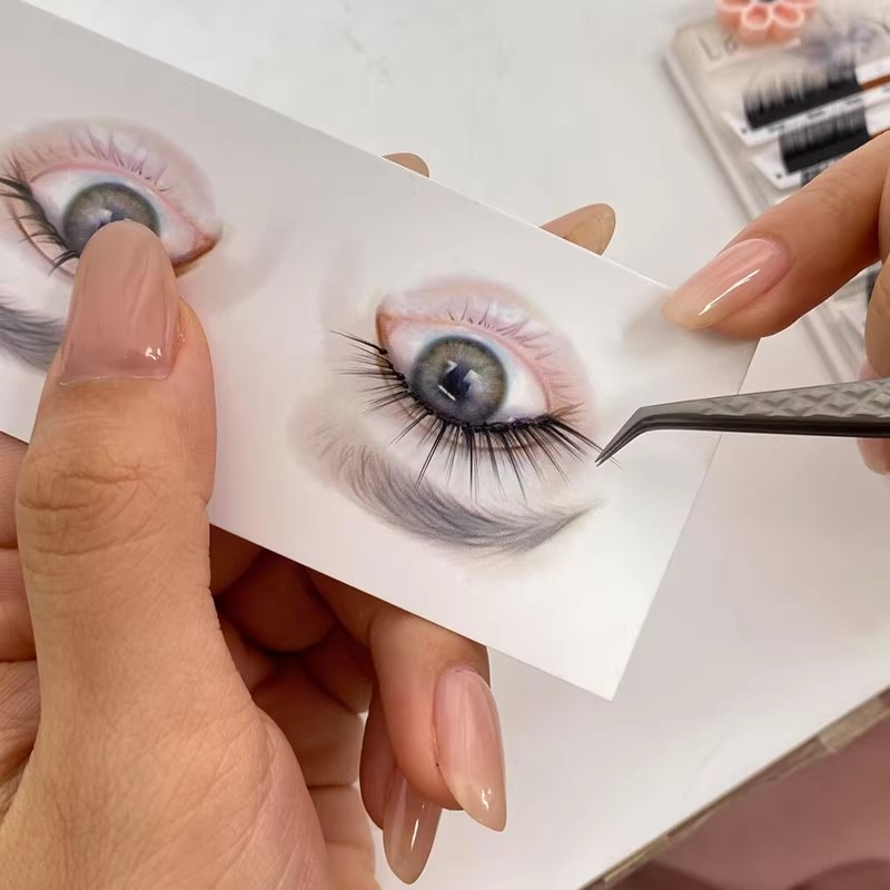 Lash Mapping Sticker - Reusable Eyelash Mapping Cards for Beginners