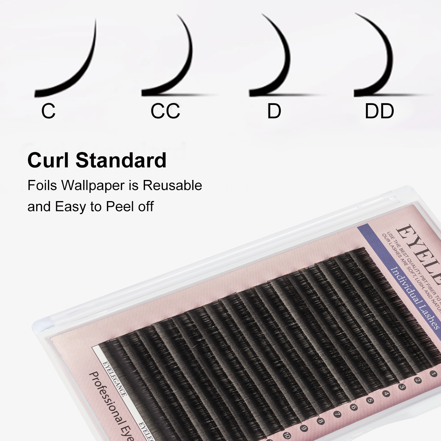 Eyelash Extension Qc - EYELEGAANCE false eyelashes16Rows Flat Lashes Blisters