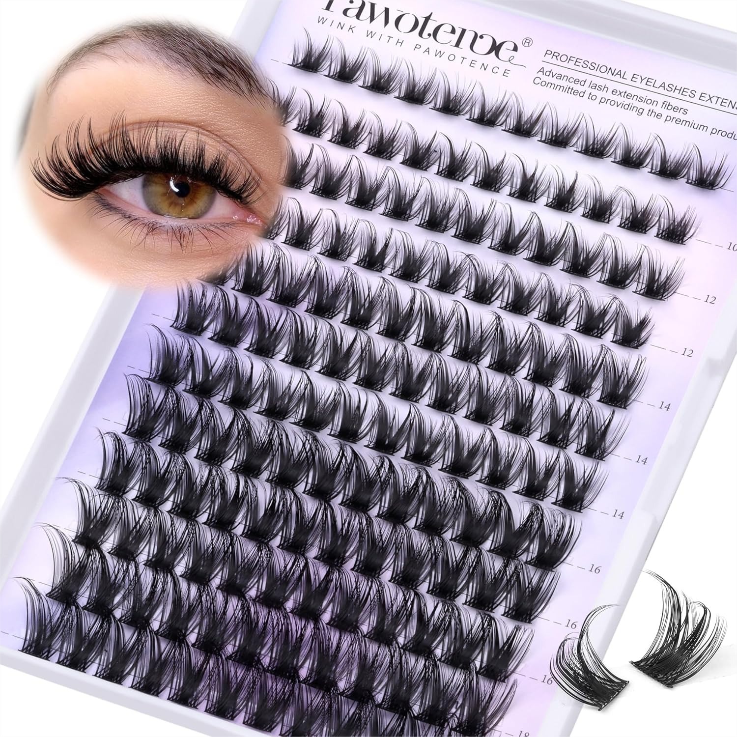 Eyelash Extension Images Free - Lash Clusters Wispy Kira Cluster Eyelash