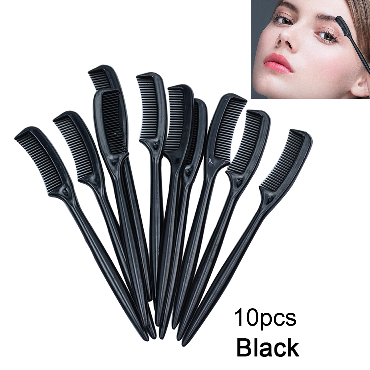 Micro Brush Applicator - 10Pcs Mini Eyelash Combs Small Cute