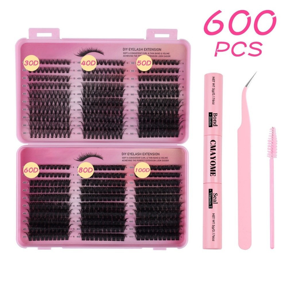 Eyelash Extension Natural Look - Bond and Seal False Eyelashes Wispy