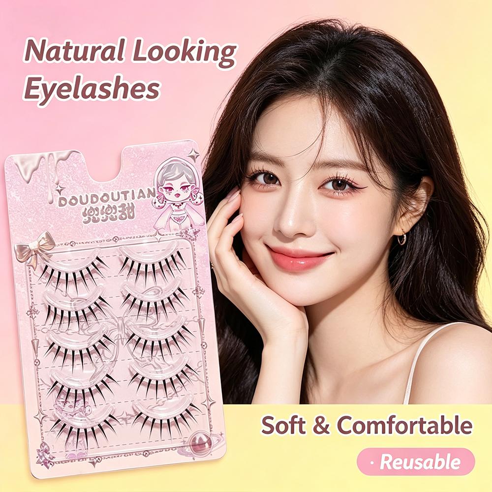5 Pairs Natural False Eyelashe - огляд і ціна Eyelash Extension Japanese Style