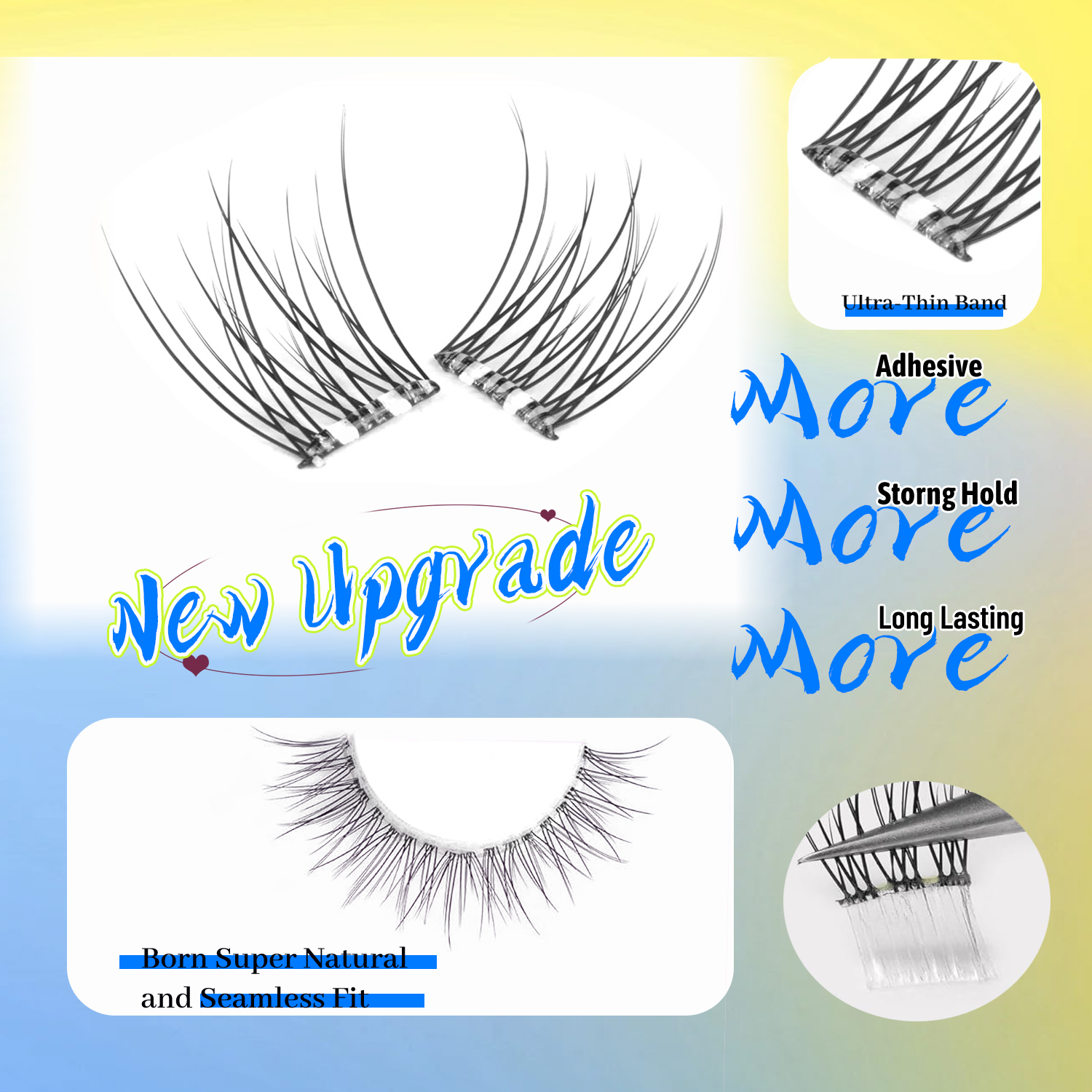 Self-Adhesive Mermaid False Ey - огляд і ціна Eyelash Extension Japanese Style