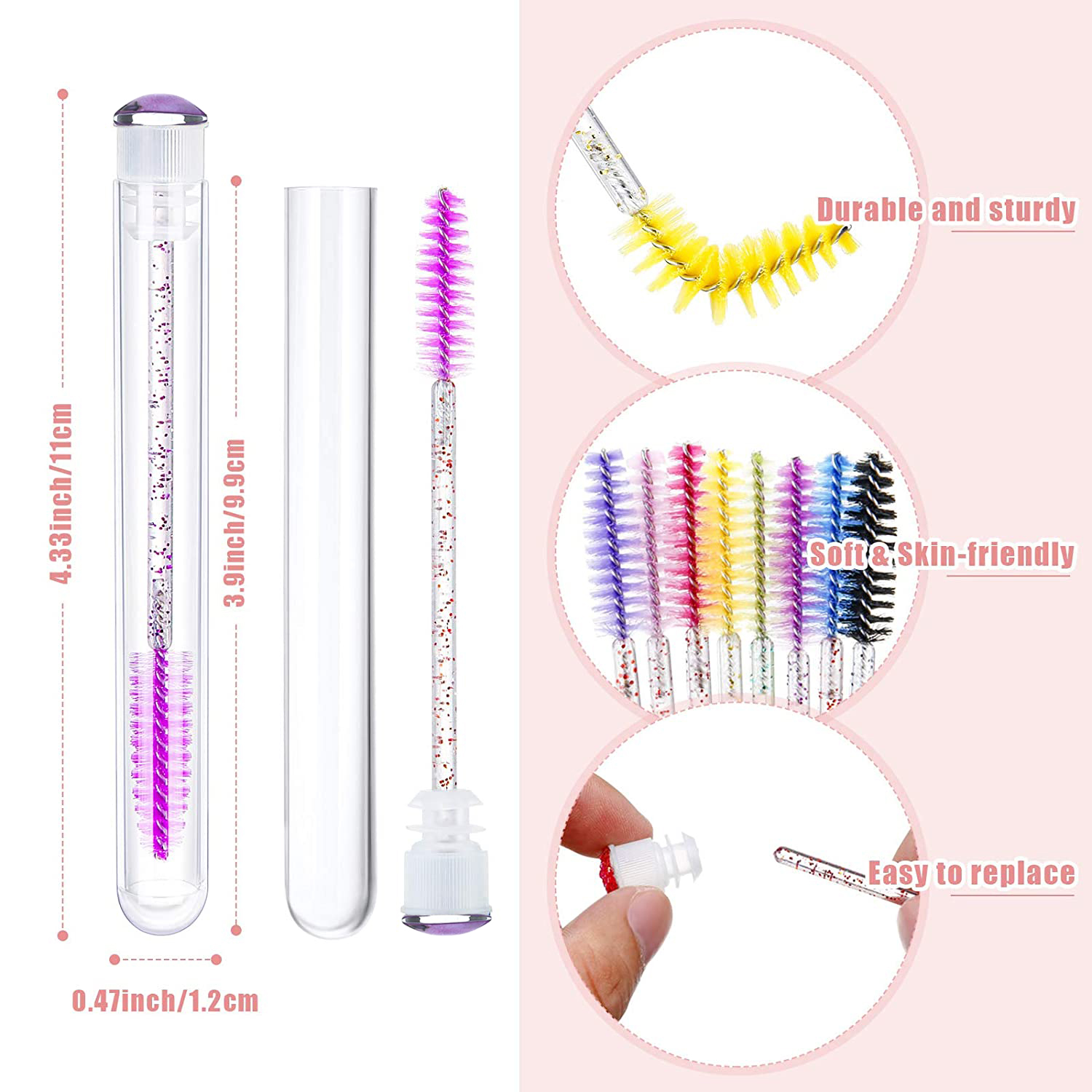 50pcs Reusable Unicorn Eyebrow - огляд і ціна Eyelash Extension For Beginners