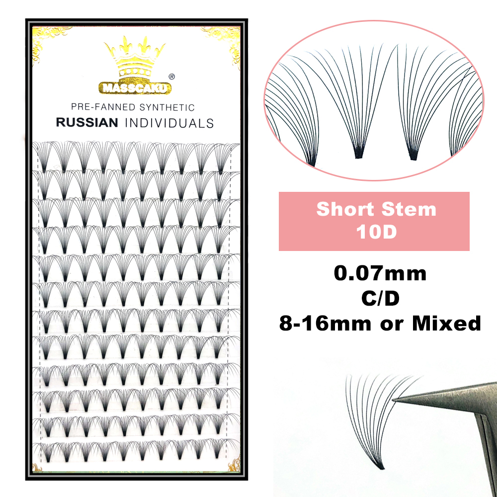 MASSCAKU Premade Russian Volum - огляд і ціна Eyelash Extension Human Hair