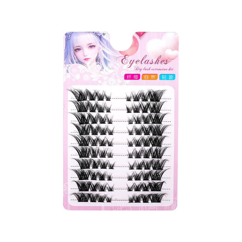 80 Single Clusters Skew Flying - огляд і ціна Eyelash Extension Hybrid
