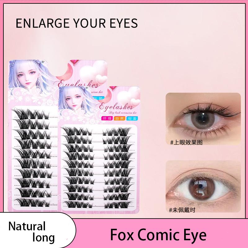 80 Single Clusters Skew Flying - огляд і ціна Eyelash Extension Hybrid