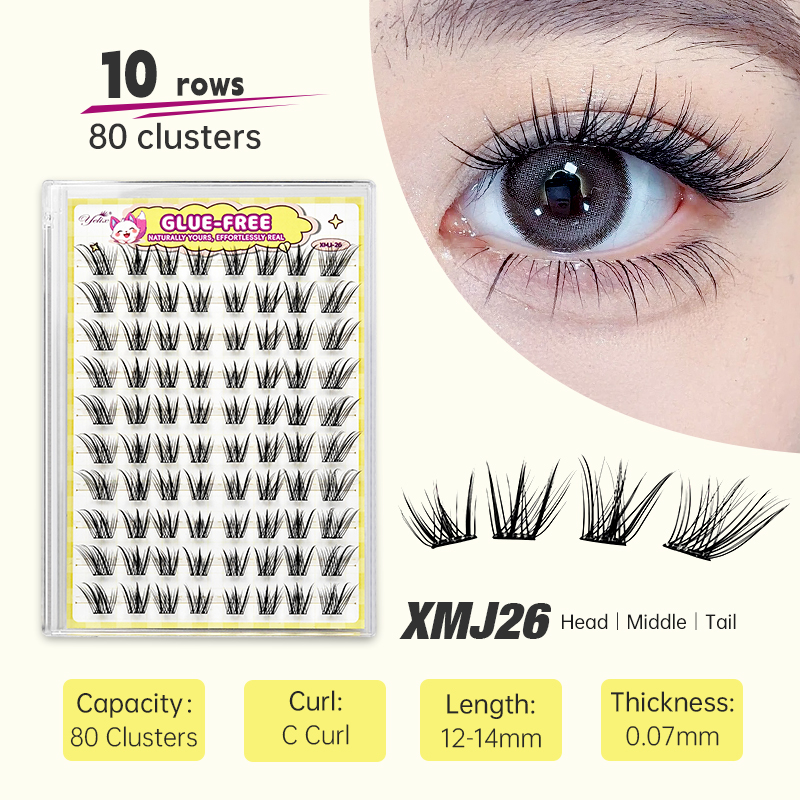 Yelix Fox-style Side Flying Ey - огляд і ціна Eyelash Extension Natural Look