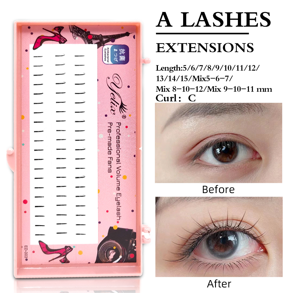 Yelix Natural Soft Individual  - огляд і ціна Eyelash Extension Natural Look