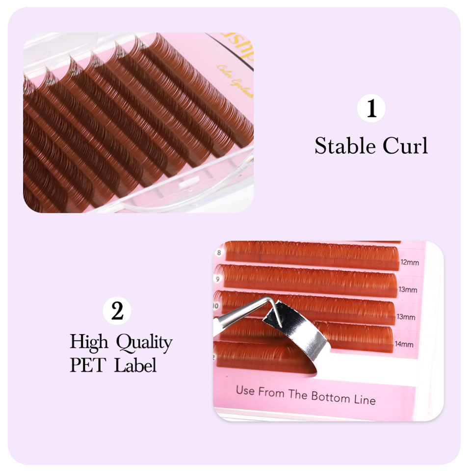 0.05 0.07 Light/Medium/Dark Br - огляд і ціна Eyelash Extension Russian Volume
