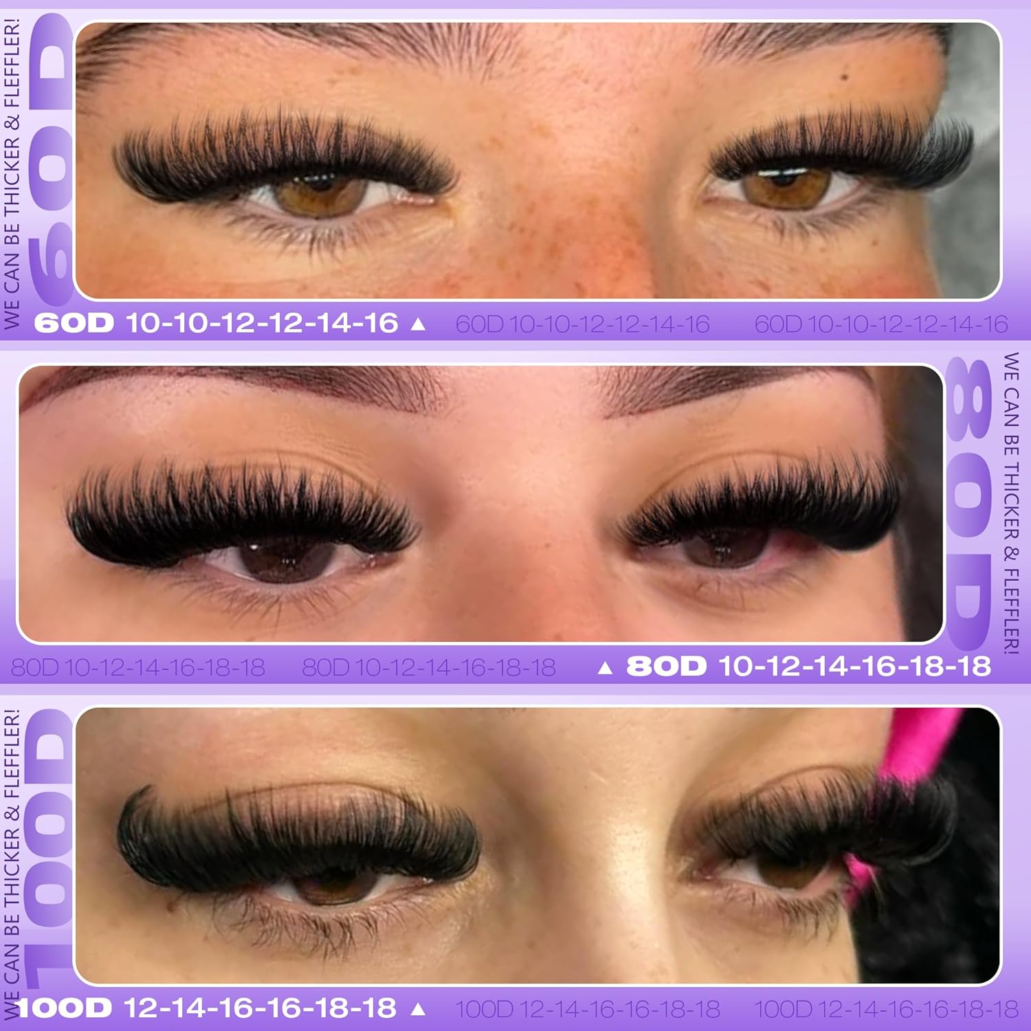 Volume Lash Clusters Kit 60D80 - огляд і ціна Eyelash Extension Images Free