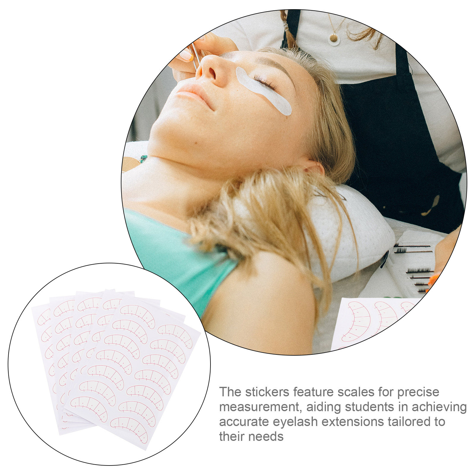 10 Sheets Eyelash Pad Under Ey - огляд і ціна Lash Mapping Sticker
