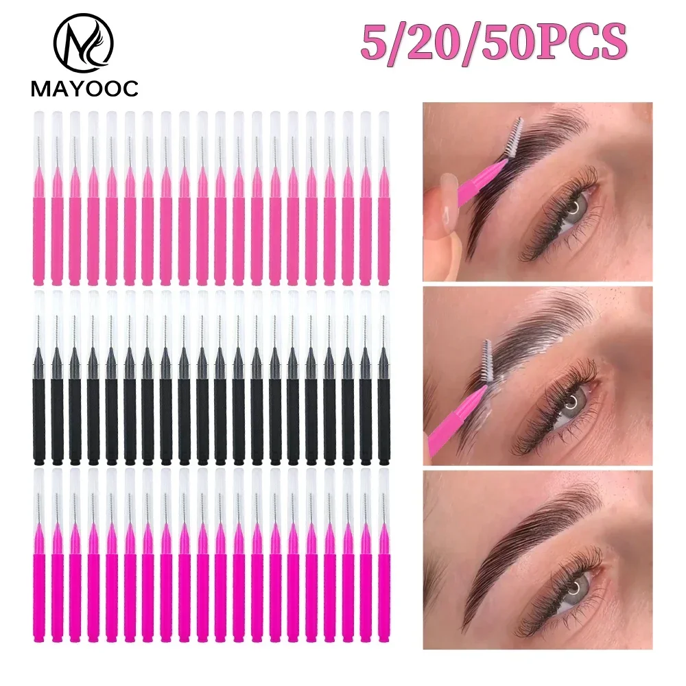 5/10/50PCS Mini Eyebrow Brush  - огляд і ціна Micro Brush Applicator