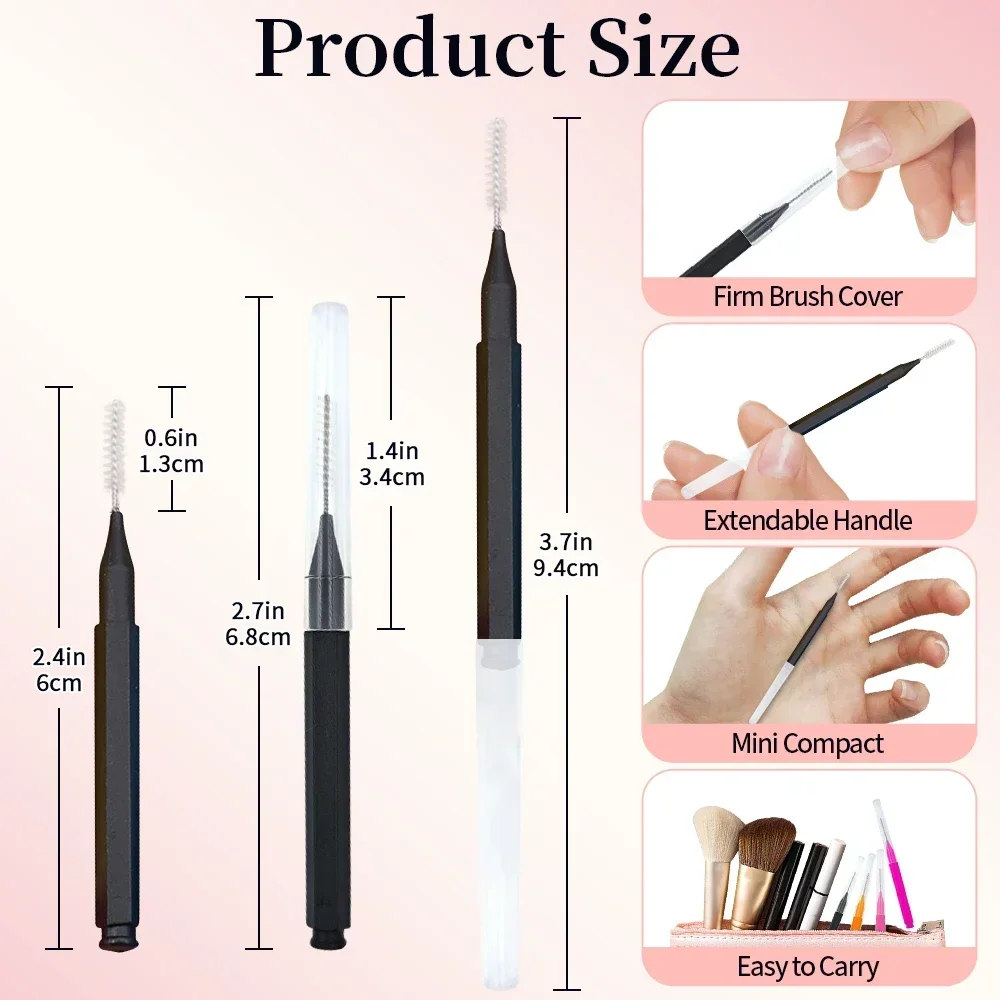 5/10/50PCS Mini Eyebrow Brush  - огляд і ціна Micro Brush Applicator