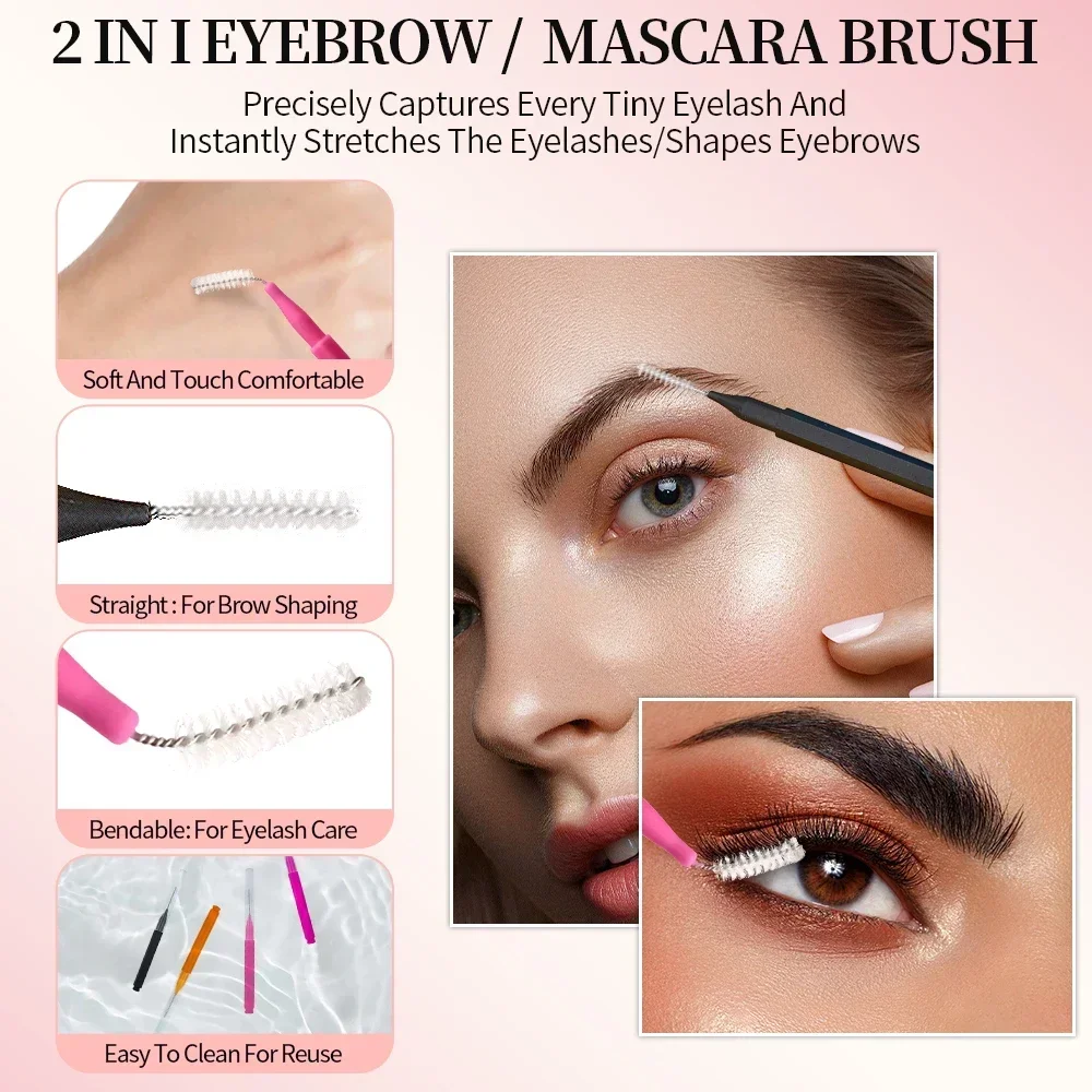 5/10/50PCS Mini Eyebrow Brush  - огляд і ціна Micro Brush Applicator