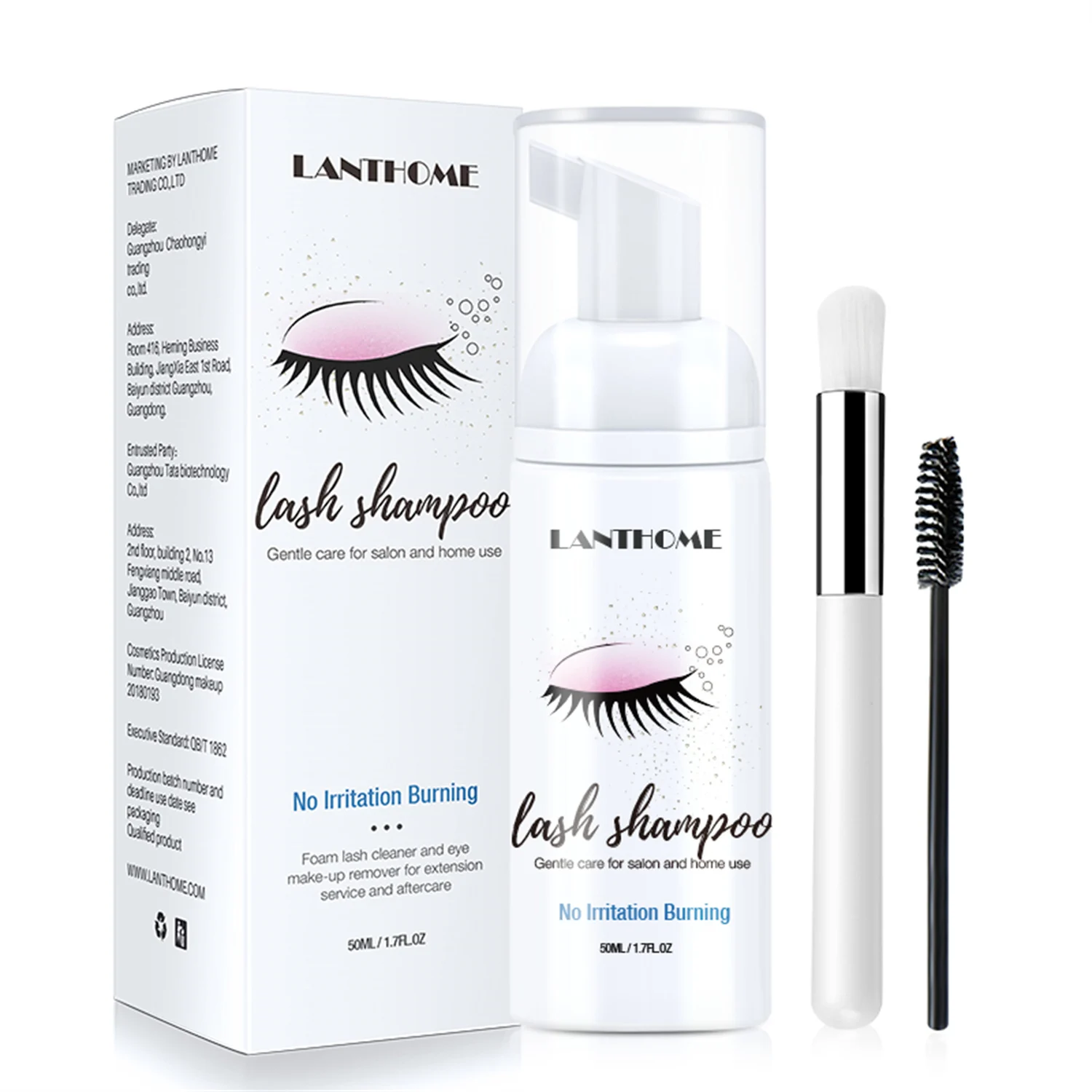 50ml Lanthome Eyelash Extensio - огляд і ціна Eyelash Extension Wash Kit