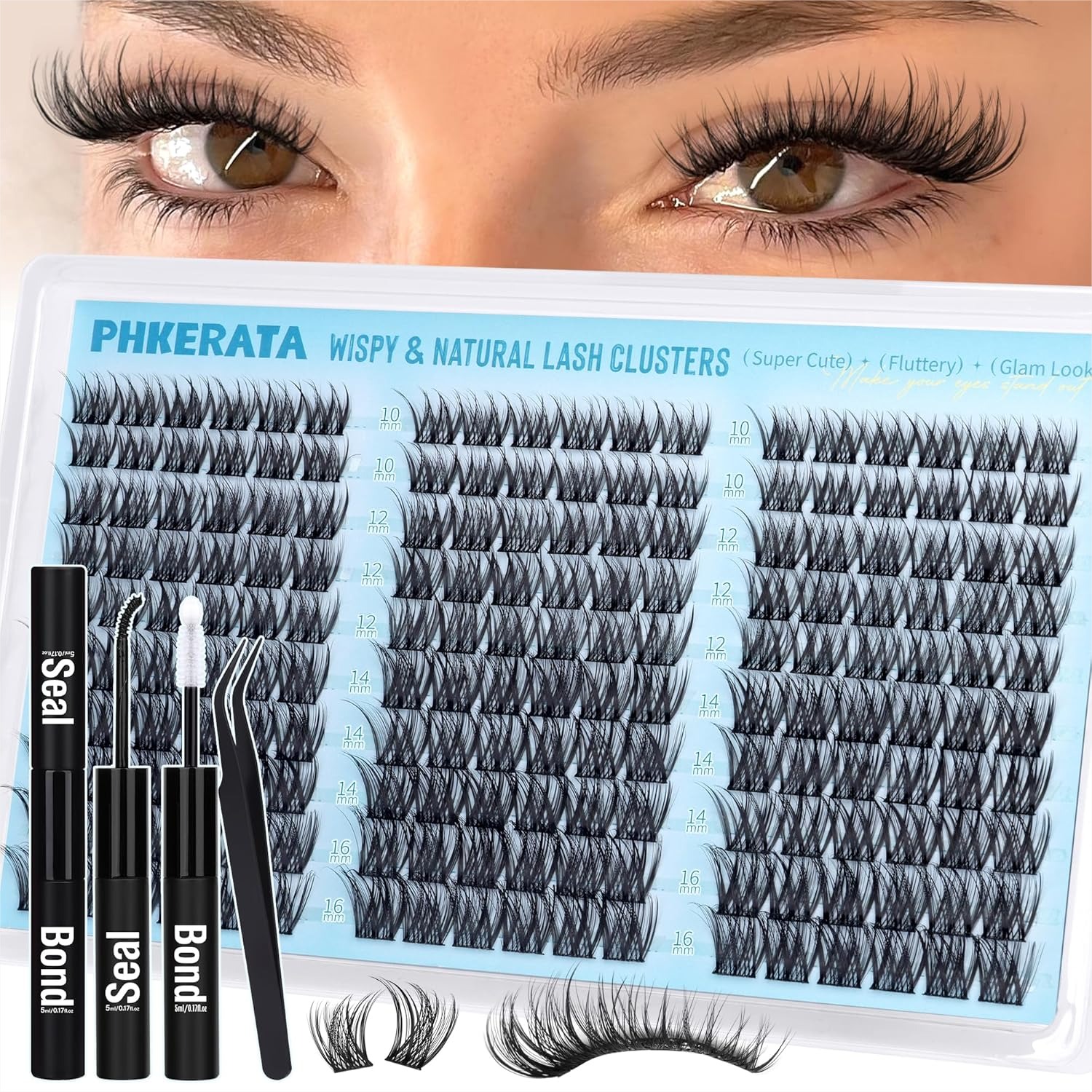 Natural Lash Clusters Kit 180P - огляд і ціна Eyelash Extension Images Free
