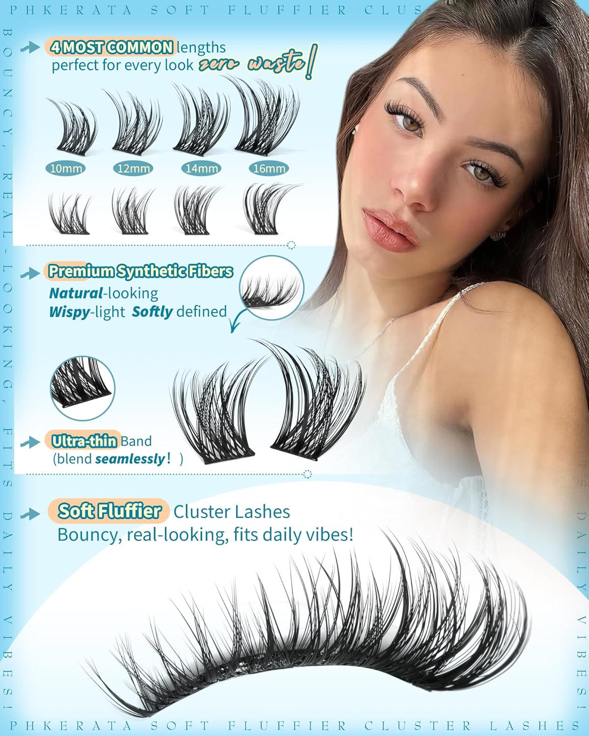 Natural Lash Clusters Kit 180P - огляд і ціна Eyelash Extension Images Free