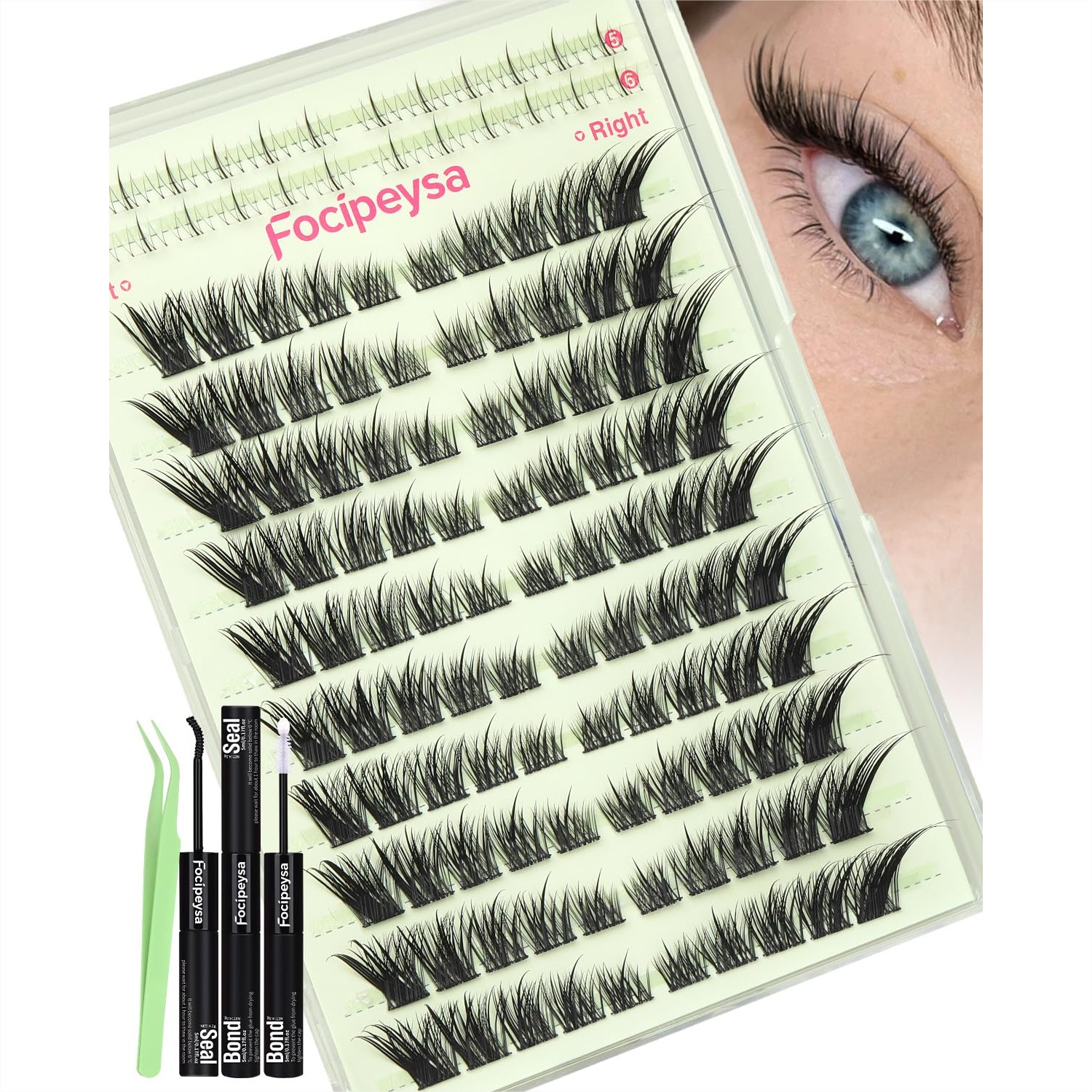 Fox Eye Lash Clusters Kit Wisp - огляд і ціна Eyelash Extension Images Free