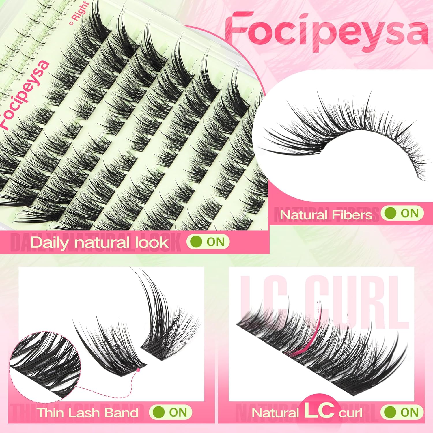 Fox Eye Lash Clusters Kit Wisp - огляд і ціна Eyelash Extension Images Free