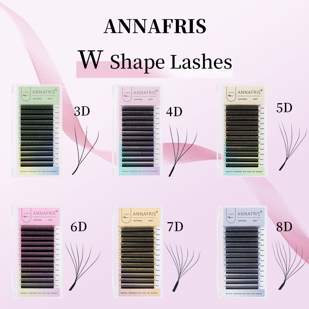 ANNAFRIS Premade Volume Fan YY - огляд і ціна Eyelash Extension Human Hair