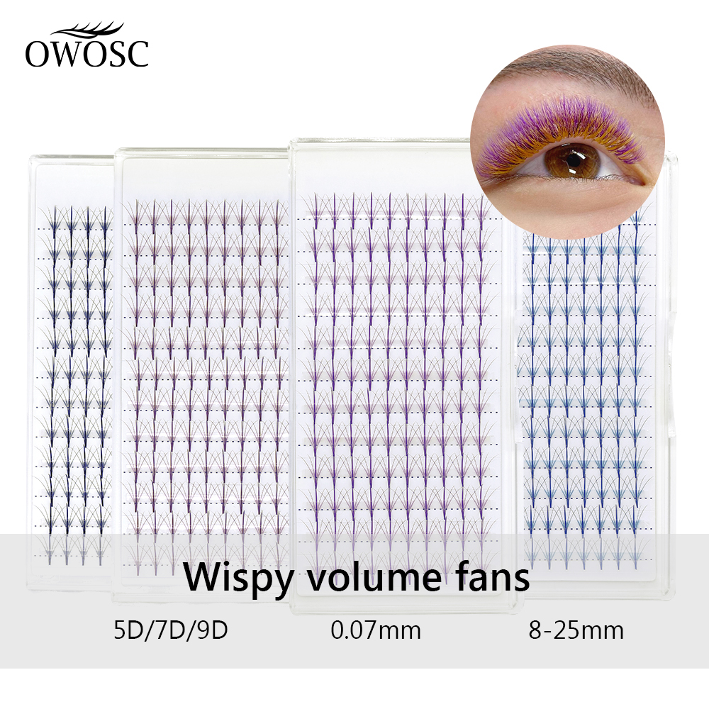 OWOSC New 5D Premade Fans Wisp - огляд і ціна Eyelash Extension Hybrid