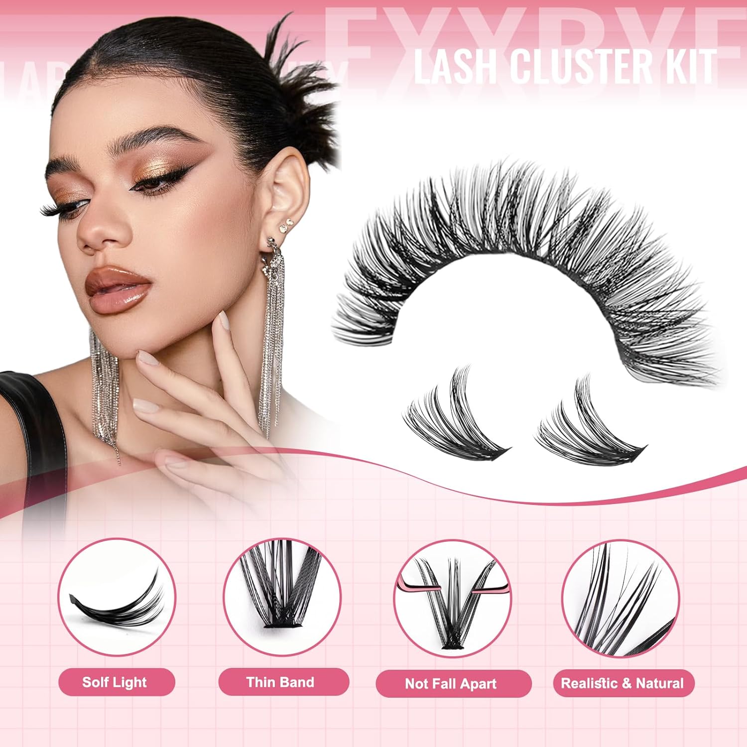 Wispy Lash Clusters Kit 800pcs - огляд і ціна Eyelash Extension Images Free