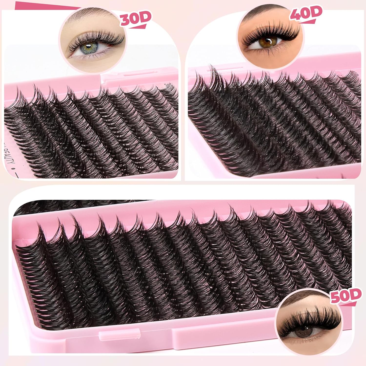 Wispy Lash Clusters Kit 800pcs - огляд і ціна Eyelash Extension Images Free