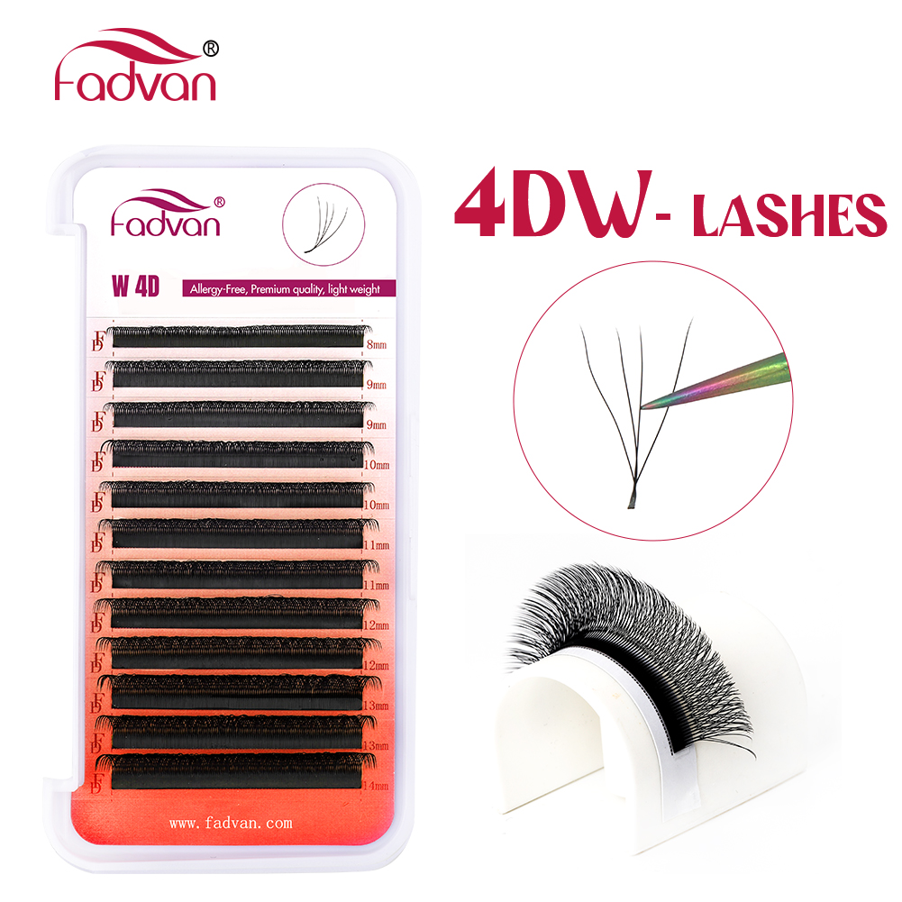 FADVAN 8-12/8-14mm Eyelashes W - огляд і ціна Eyelash Extension Hybrid