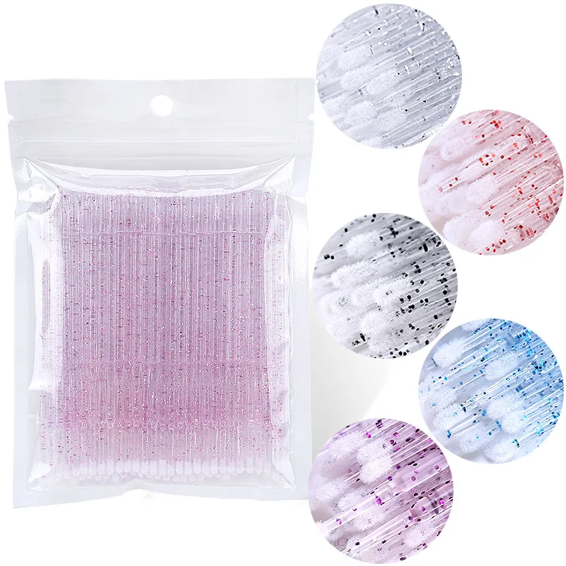 100PCS Extension Brushes Lash  - огляд і ціна Eyelash Extension Cleaning