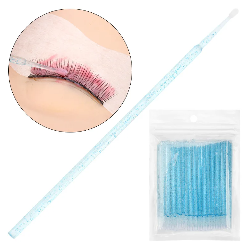 100PCS Extension Brushes Lash  - огляд і ціна Eyelash Extension Cleaning