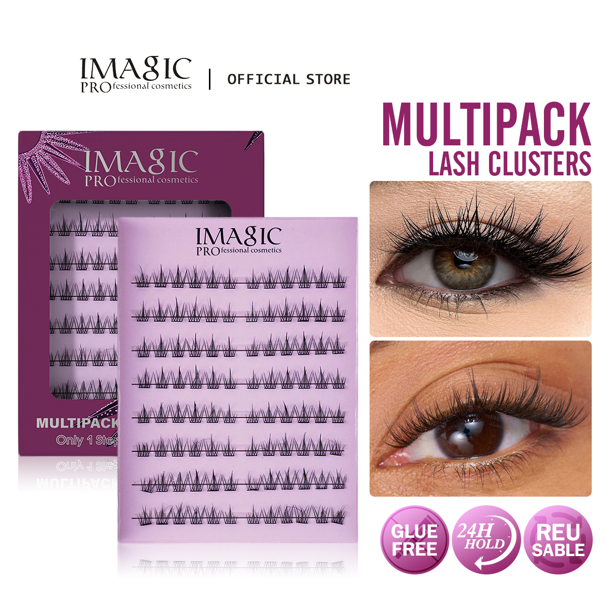 IMAGIC Multipack Lash Clusters - огляд і ціна Eyelash Extension Images Free