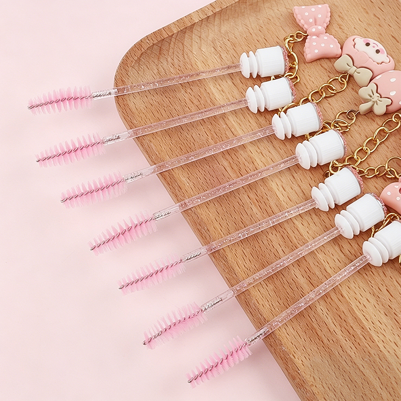 Pink Mascara Wands Cute Keycha - огляд і ціна Eyelash Extension Cleaning