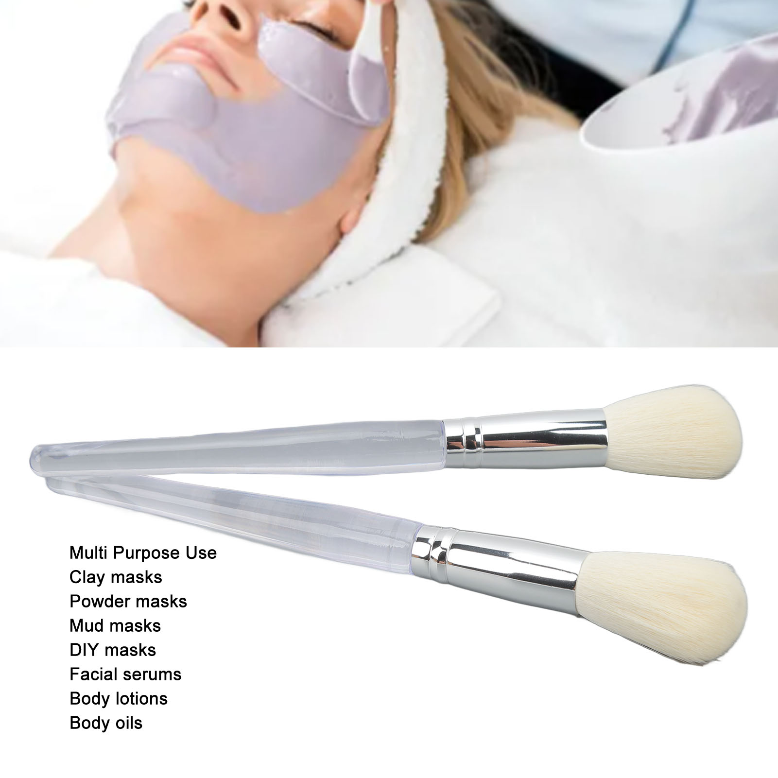 2 Pack Face Mask Brush Applica - огляд і ціна Micro Brush Applicator