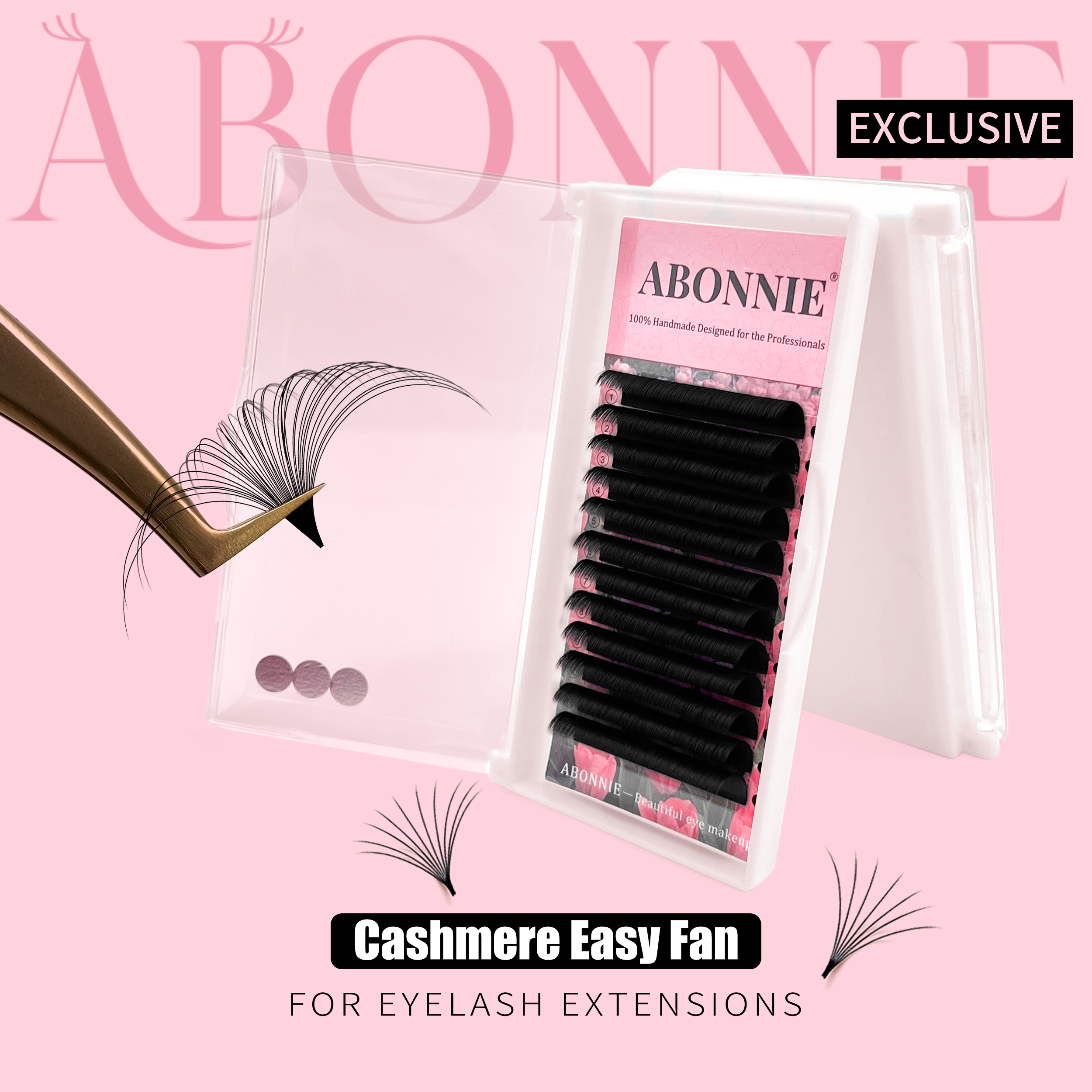 CC DD Luxury Easy Fan Eyelashe - огляд і ціна Eyelash Extension Human Hair