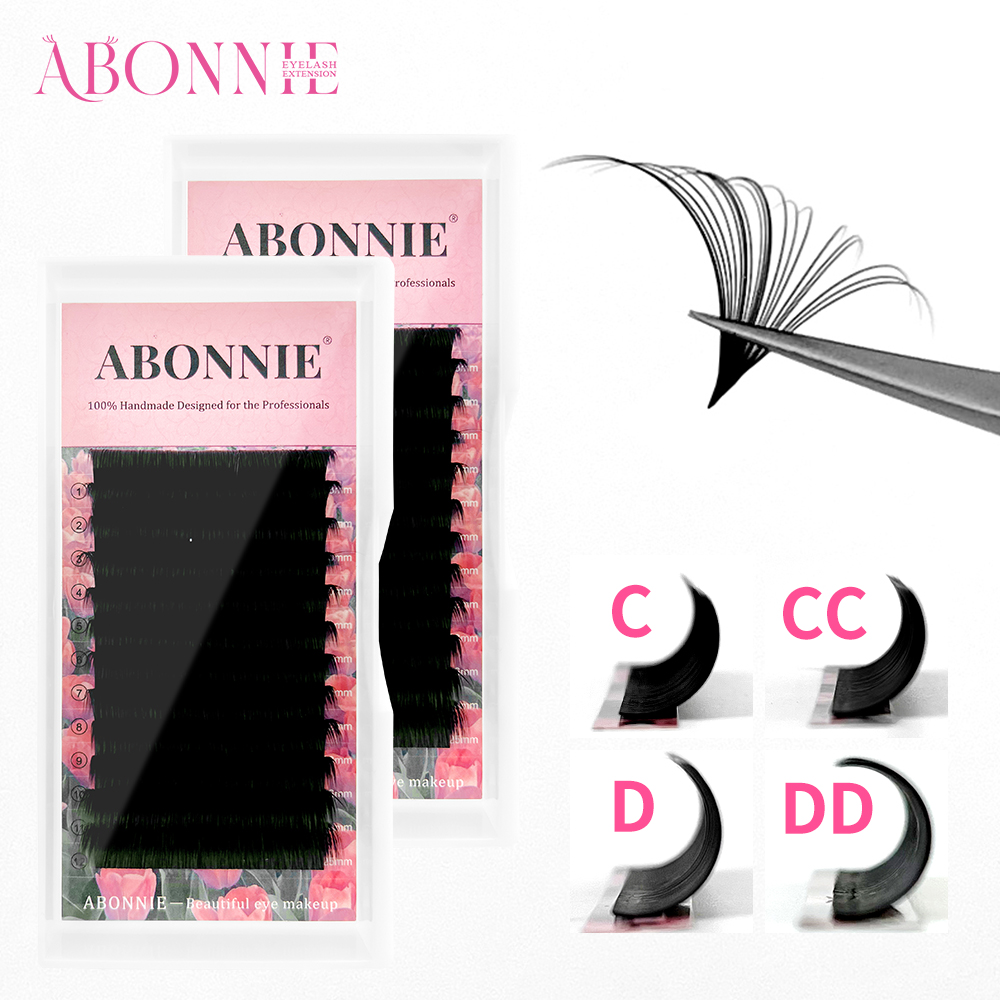 CC DD Luxury Easy Fan Eyelashe - огляд і ціна Eyelash Extension Human Hair