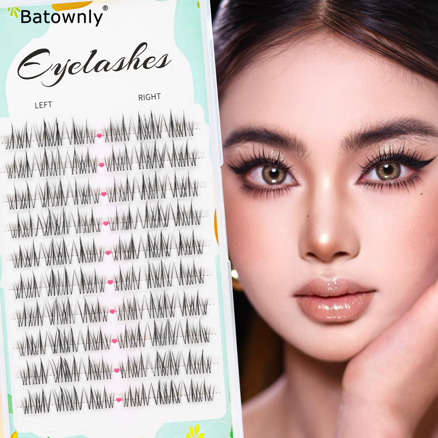 Natural Eyelash Clusters 60pcs - огляд і ціна Eyelash Extension Japanese Style