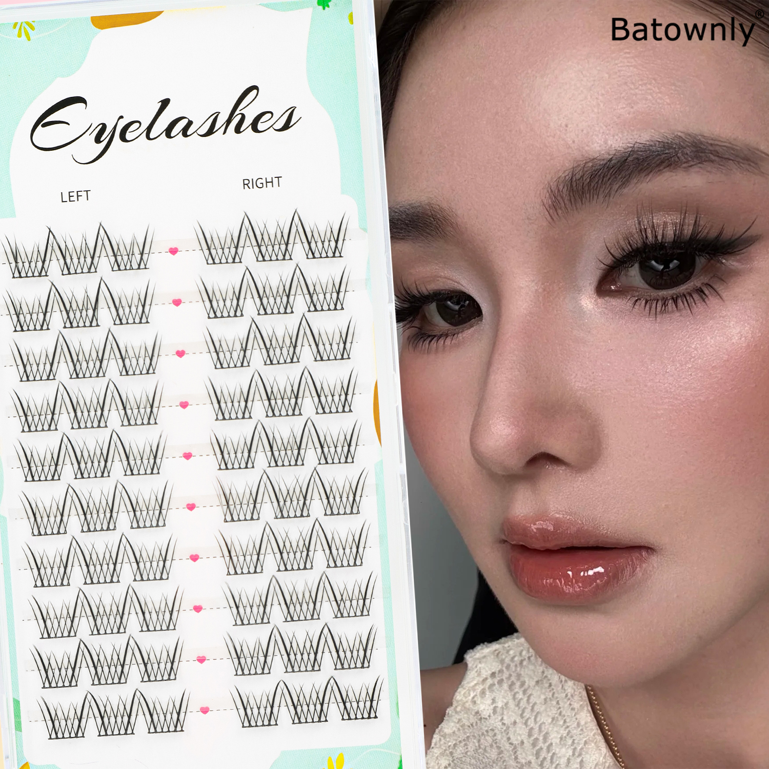 Natural Eyelash Clusters 60pcs - огляд і ціна Eyelash Extension Japanese Style