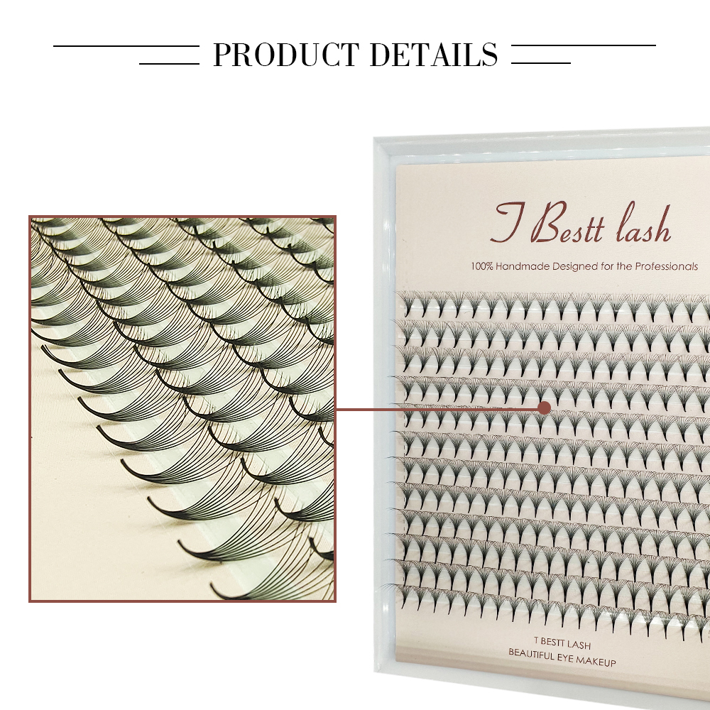 TBestt 5D/6D/8D/10D Premade Fa - огляд і ціна Eyelash Extension Human Hair