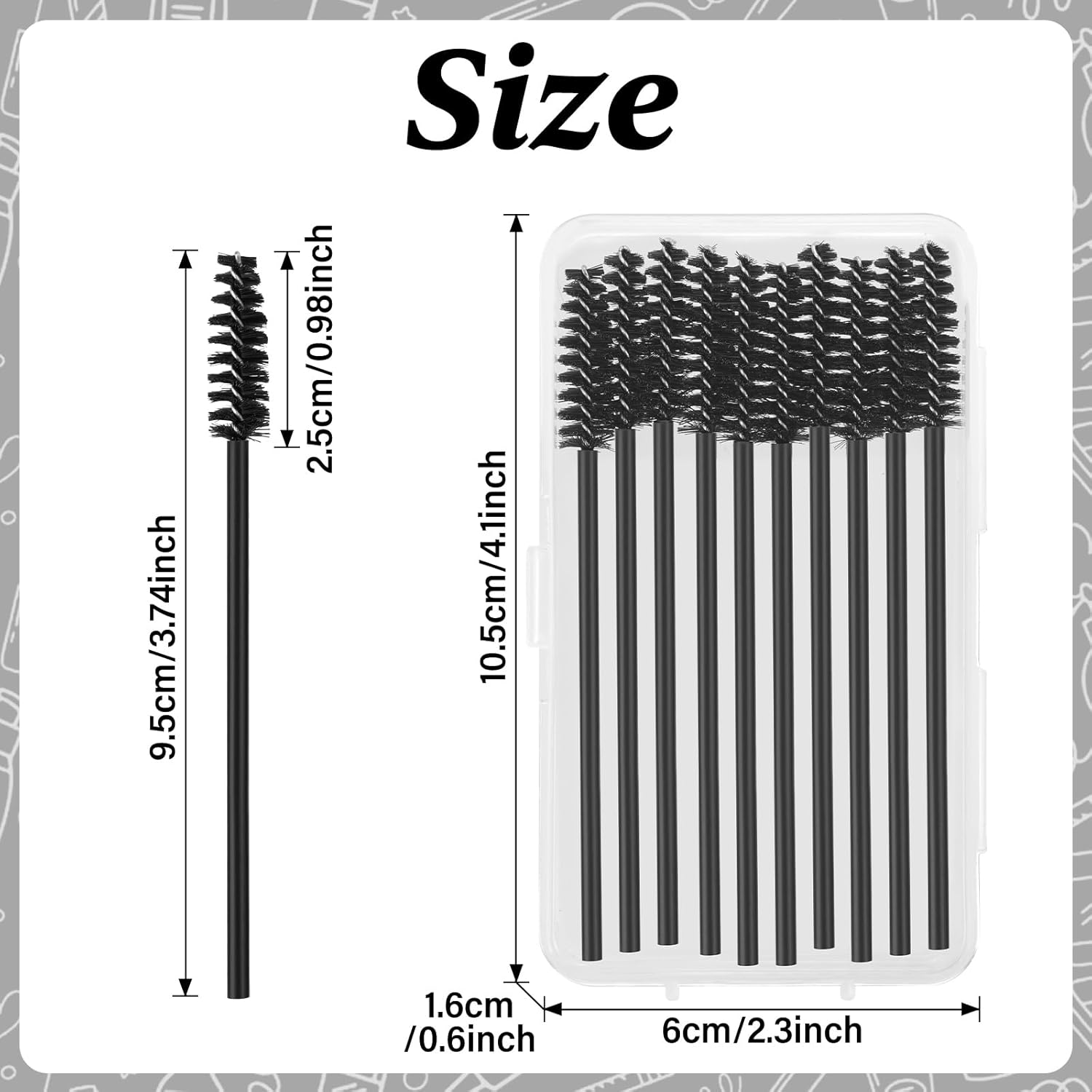 600 Pcs Disposable Mascara Wan - огляд і ціна Eyelash Extension Images Free