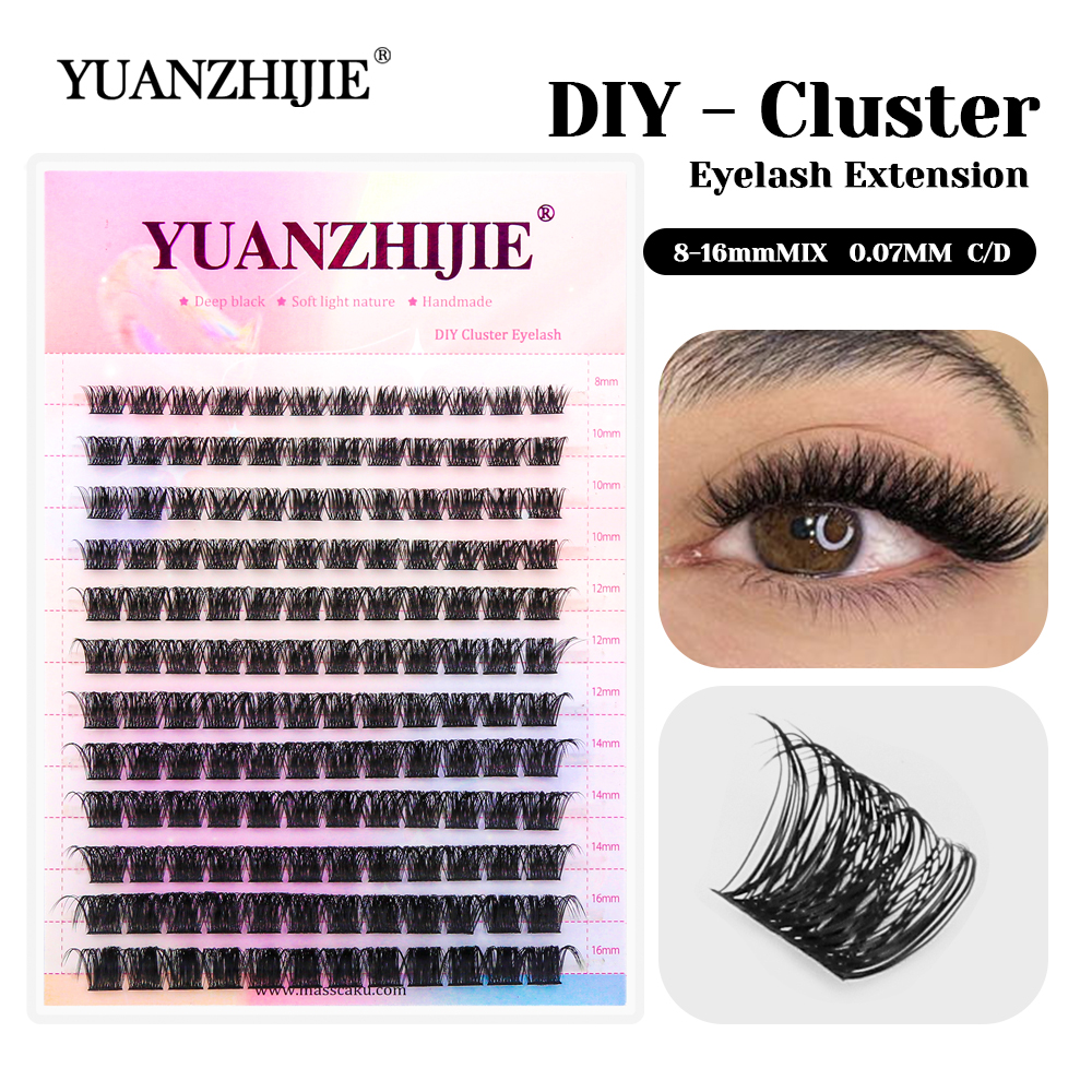 12 Rows YUANZHIJIE Premium Fau - огляд і ціна Eyelash Extension Hybrid