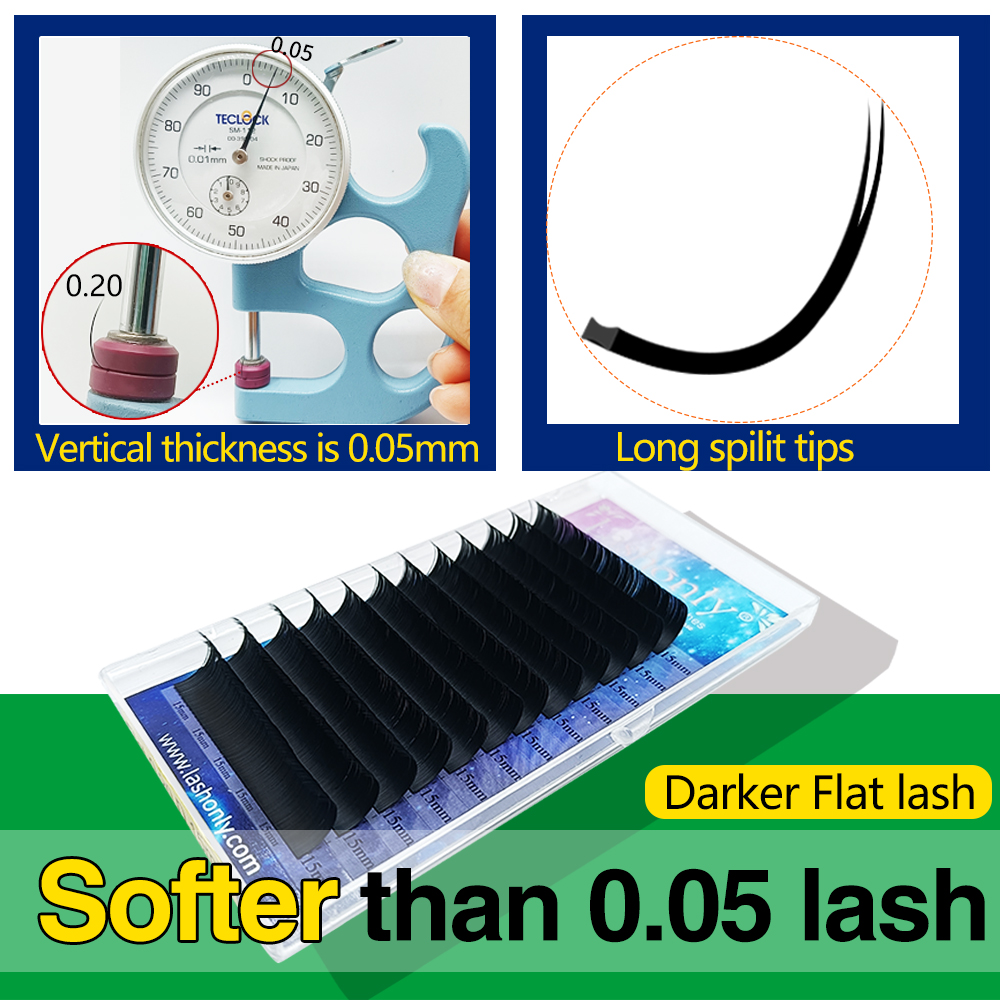 Lashonly Darker Flat Lashes Sp - огляд і ціна Eyelash Extension Human Hair