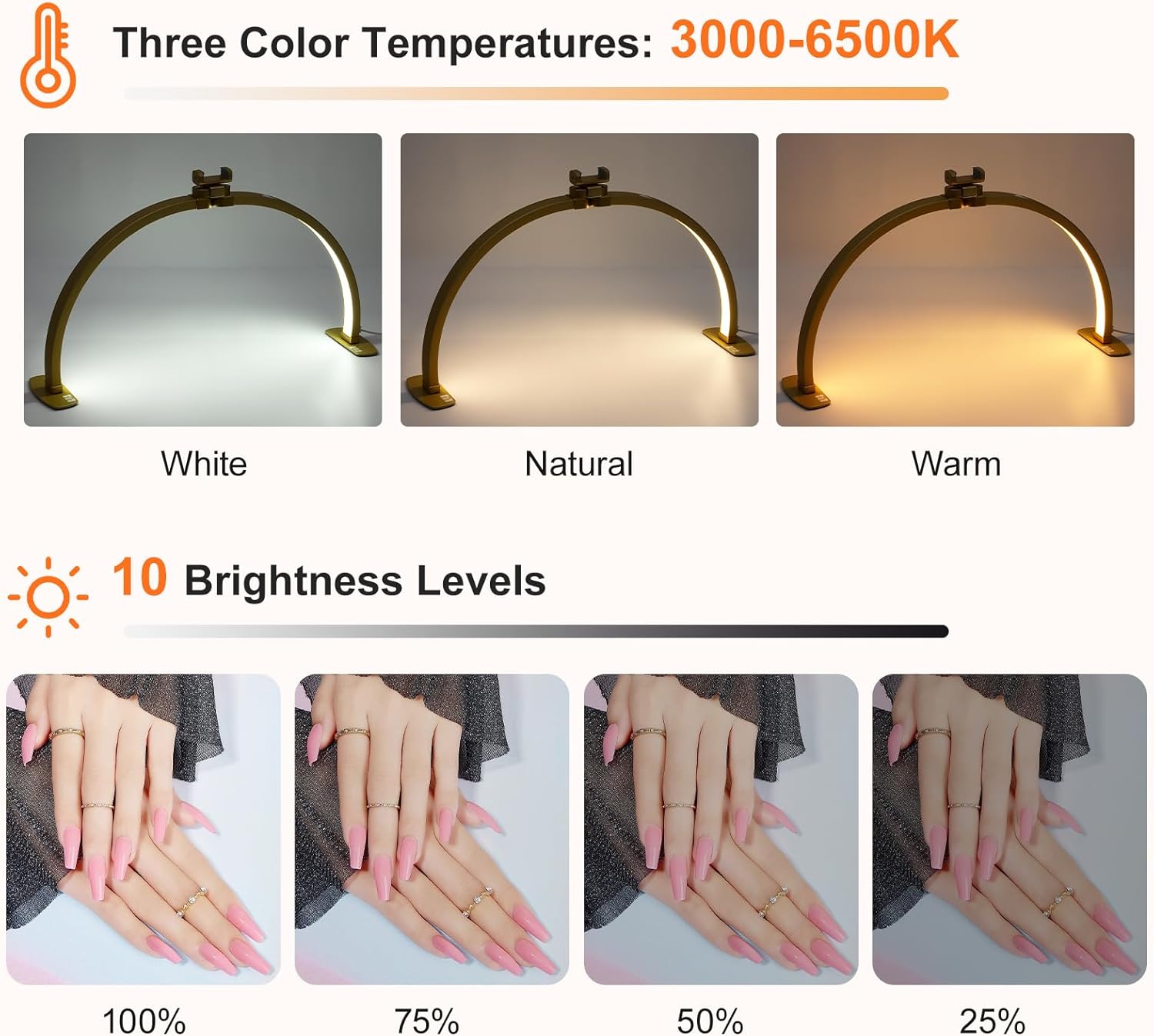 29IN Folding Half-Moon LED Lam - огляд і ціна Eyelash Extension Images Free