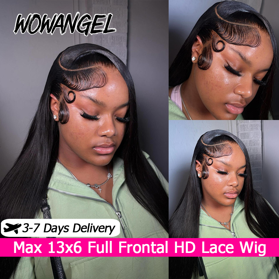 WOWANGEL Straight Lace Front W - огляд і ціна Eyelash Extension Natural Look