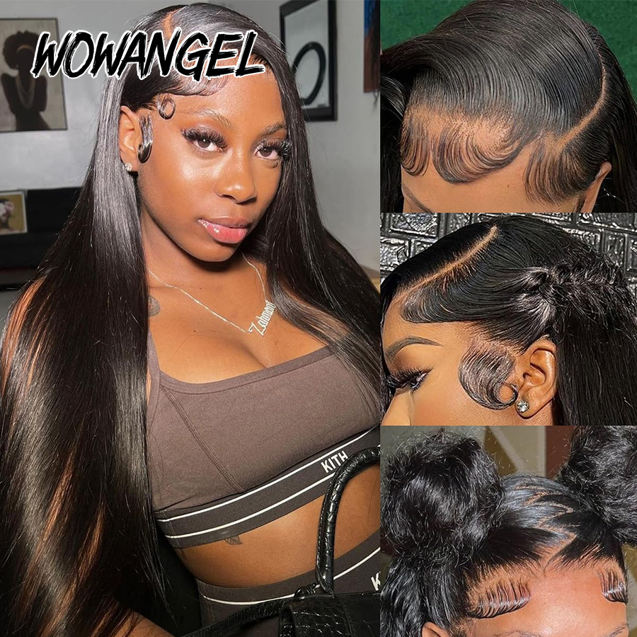 WOWANGEL Straight Lace Front W - огляд і ціна Eyelash Extension Natural Look