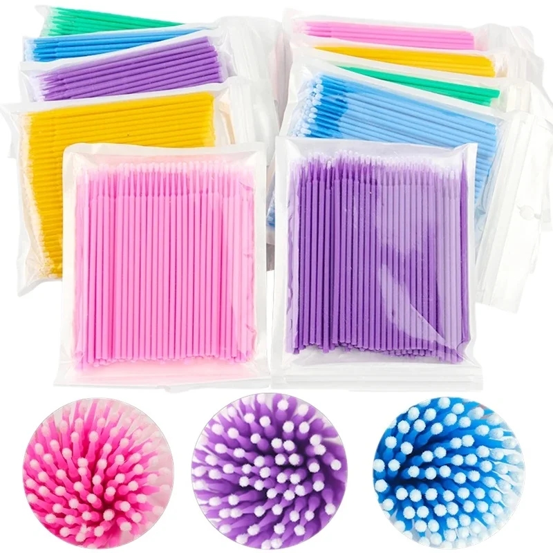 500/1000PCS Eyelashes Microbru - огляд і ціна Eyelash Extension Cleaning